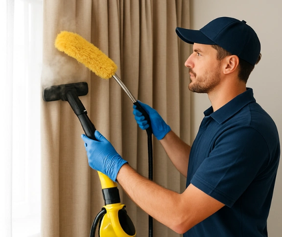 Trusted blind cleaning technician Matty Curtain Cleaning fyansford-vic QLD